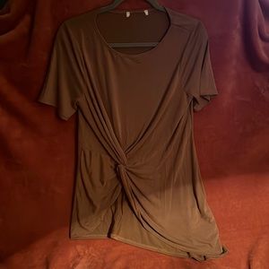 Tan T-shirt Tunic